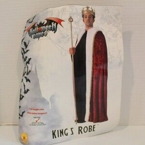 Rubies King of Hearts Burgundy Velvet Adult Mens Costume Cloak Robe One Size